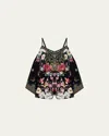Camilla Midnight In Monserrate Drop Shoulder Playsuit In Midnight In Monserrate