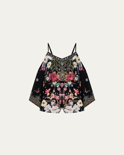 Camilla Midnight In Monserrate Drop Shoulder Playsuit