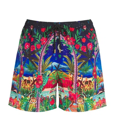 Camilla Mid Length Boardshort Midnight Muses In Multi