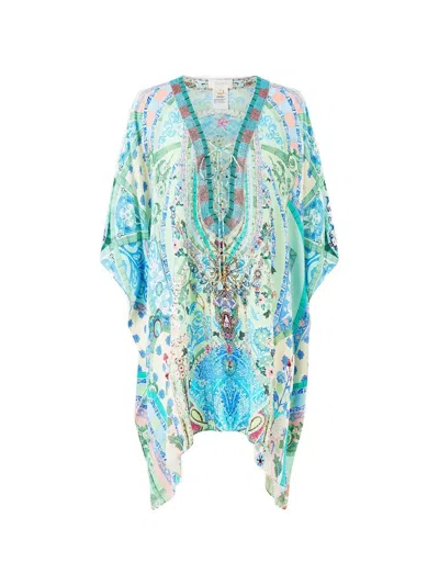 Camilla Midsummer Mosaics Kaftan In Multi