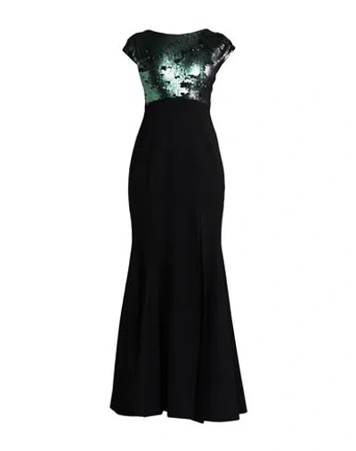 Camilla  Milano Camilla Milano Woman Maxi Dress Black Size 6 Viscose, Polyamide, Elastane, Polyester