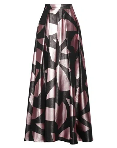 Camilla  Milano Camilla Milano Woman Maxi Skirt Black Size 10 Polyester, Polyimide, Cotton