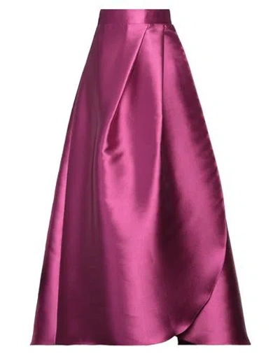 Camilla  Milano Camilla Milano Woman Maxi Skirt Magenta Size 6 Polyester In Purple