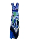 Camilla  Milano Women's Dress A1134 - Camilla Milano In Blue