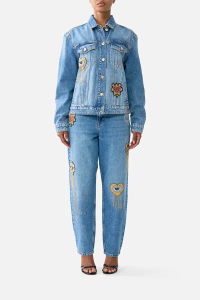 Camilla Milla Turkiye Talisman Relaxed Jacket Denim In Blue