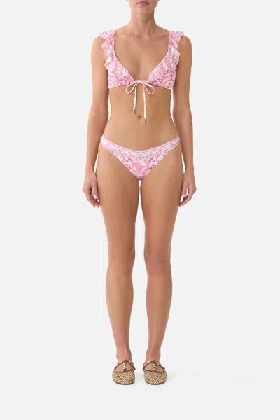 Camilla Mini Regular Bikini Bottom Livin La Vida Rosa In Pink