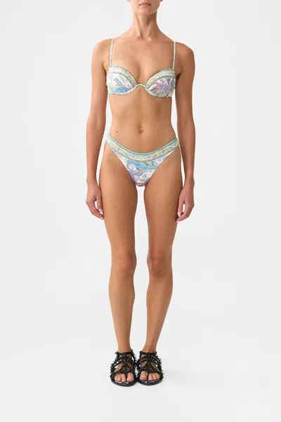 Camilla Mini Regular Bikini Bottom Magic Carpet Ride In Blue
