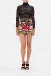 Camilla Mini Skirt Reservation For Love In Black/red