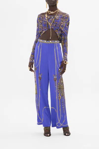 Camilla Minimal Wide Leg Pant My Fair Pharaoh In Blue