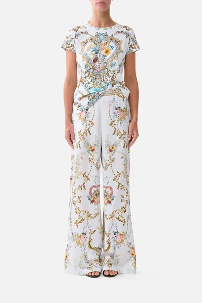Camilla Minimal Wide Leg Pant Seville Sweetheart In Blue