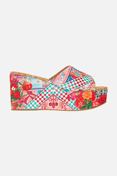 Camilla Miray Wedge Mule Meet Me In Mallorca In Multi