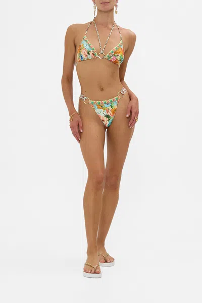 Camilla Multi Strap Triangle Bikini Set With Ring Trims Bathing Bombshell