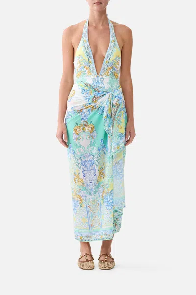 Camilla Multi Wear Long Sarong Dial Up The Tiles In Neutral