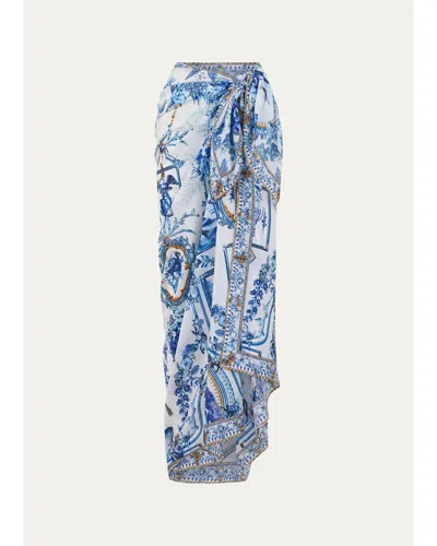 Camilla Multi Wear Long Sarong In The Porcel