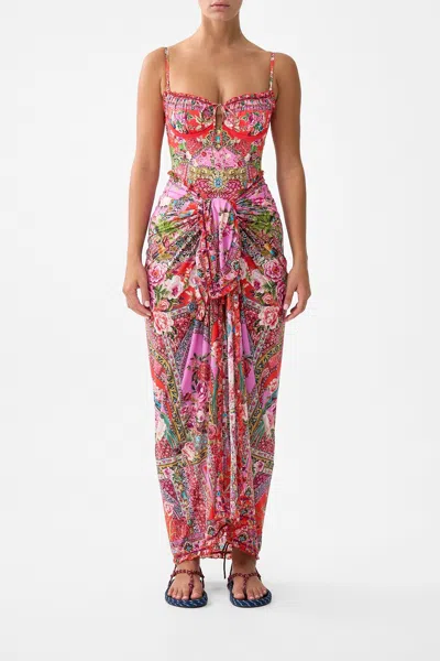 Camilla Multi Wear Long Sarong With Frill Edge Heirloom Empire
