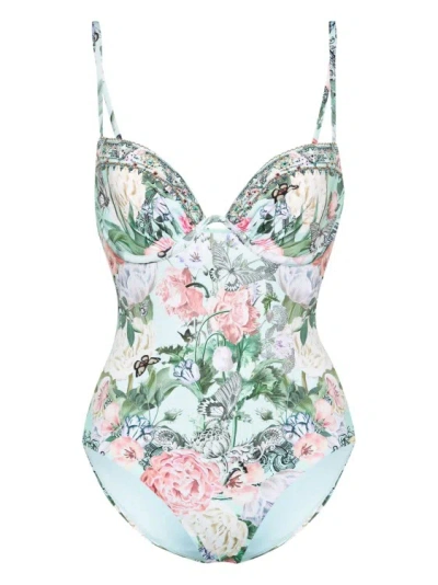 Camilla Petal Promise Land Swimsuit In White