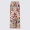 Camilla Flared Floral-print Trousers