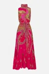Camilla Necktie Dress With Elasticated Waist Kissed By A Cobra