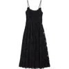 Camilla Noble Endeavors Lace Corset Midi Dress In Black