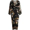 Camilla Noble Endeavors Twist Front Long Sleeve Jersey Dress In Black