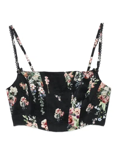Camilla Corset Crop Top Noble Endeavours In Black