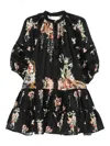 Camilla Noble Endeavors Puff Sleeve Linen Shirtdress In Black