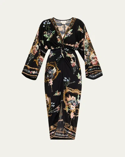Camilla Noble Endeavours Long Split-front Twist Dress