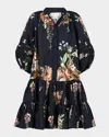 Camilla Noble Endeavors Puff Sleeve Linen Shirtdress