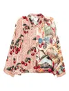 Camilla Notes From The Road Blouse In Multi