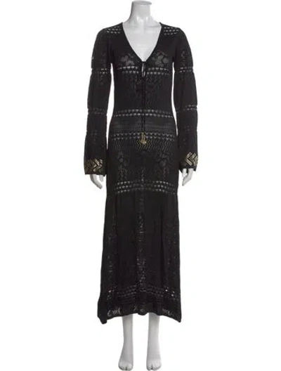 Pre-owned Camilla Nylon Long Dress In Black