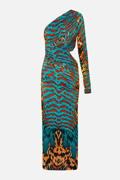 Camilla One Shoulder Jersey Cut Out Dress Desert Visions
