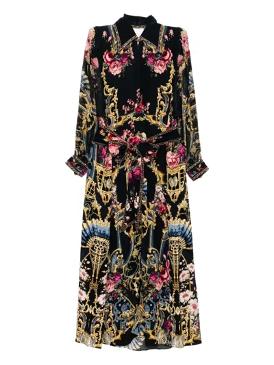 Camilla Ornate On A Plate Dress In Black