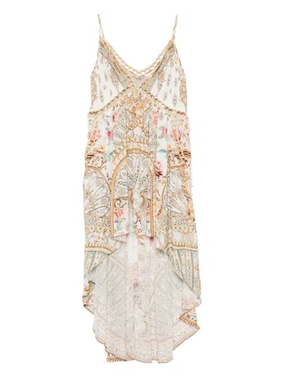 Camilla Ottoman Dynasty Dress In White