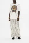 Camilla Oversized Band Tee - White Valley Of The Queens