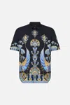 Camilla Oversized Button Through Ss Shirt Under Scarab Skies