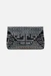 Camilla Oversized Envelope Clutch Solid Black