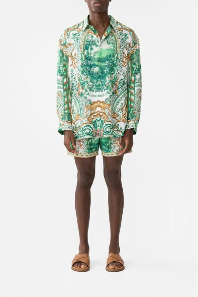 Camilla Oversized Shirt Corridor Of Calm In Multi