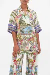Camilla Oversized Shirt W/ Pocket Amalfi Amore In Multi