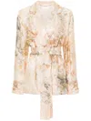 Camilla Pajama Suit Jacket In Neutrals