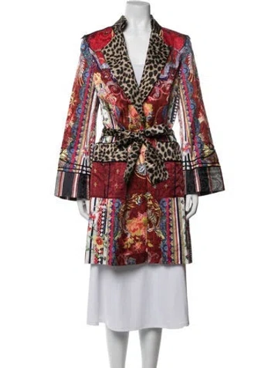 Pre-owned Camilla Patterned Coat In Red