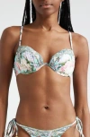 Camilla Women's Molded Underwire Bikini Top In Petal Promise Land
