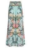 Camilla Shirred Waist Pant Petal Promise Land In Petal Promise Land