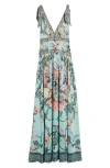Camilla Tie Shoulder Dress Petal Promise Land In Petal Promise Land