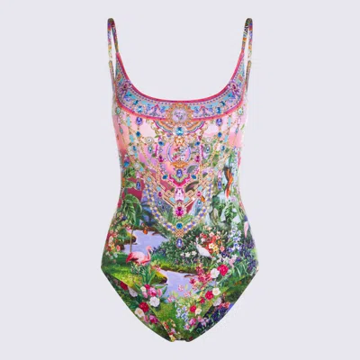 Camilla Scoop Neck One Piece With Scoop Back Turkish Delight In Multi