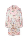 Camilla Lisbon Lullaby-print Coat In Pink