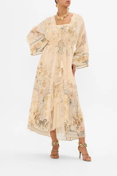 Camilla Pintuck Layer With Lace Detail Adorned In Antiquity In Neutrals