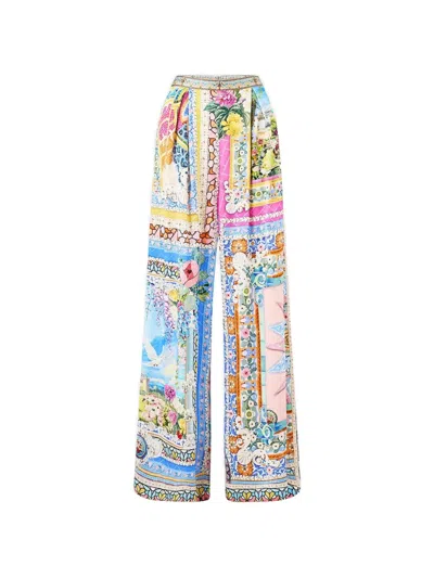 Camilla Pleated Trousers In Multi