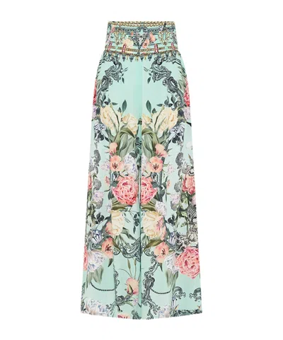 CAMILLA PLEATED WIDE-LEG PANTS