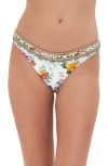 Camilla Plumes And Parterres Crystal Mini Regular Bikini Bottoms In Plumes And Parterres