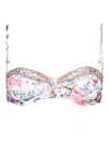 Camilla Plumes And Parterres Bikini Top In White